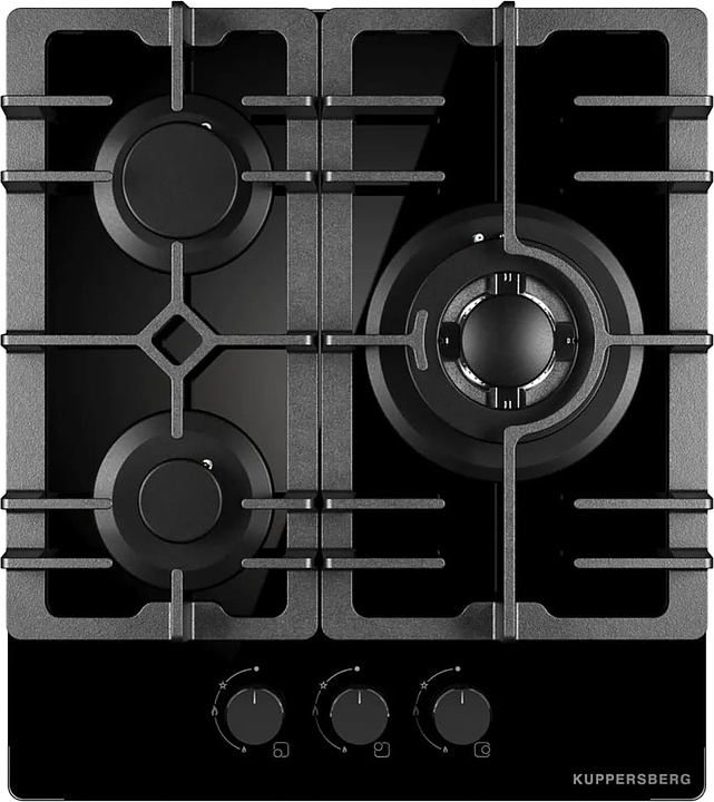Варочная панель газовая Kuppersberg FG 41 B черное стекло
