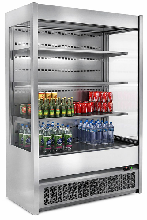 Горка холодильная HICOLD RDM 140/6 18PRO 1500х600х1800 мм, нержавеющая сталь