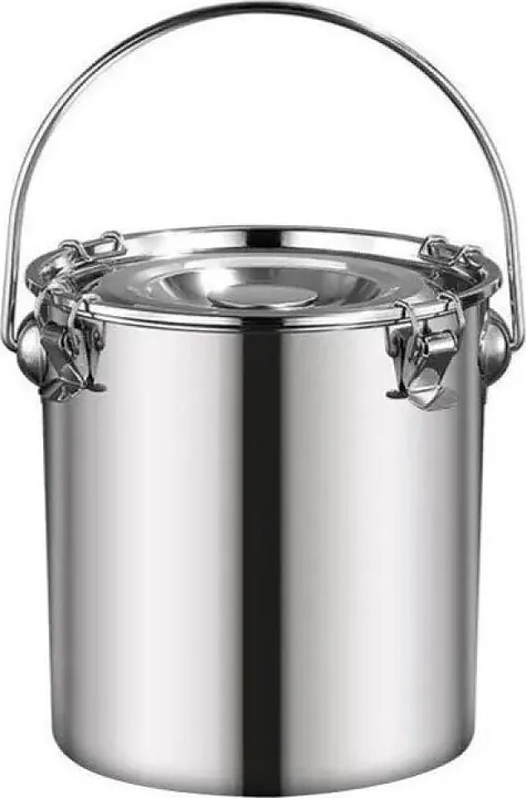 Ведро-контейнер для продуктов Restopit тр21 20 л d=30 см h=31 см с герметичной крышкой с защелками (нерж. сталь)