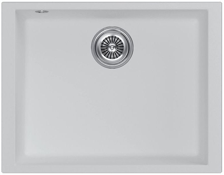 Кухонная мойка KUCHENSTERN 201WH20 SUB 60 α-Granit 560х435х200 мм белый