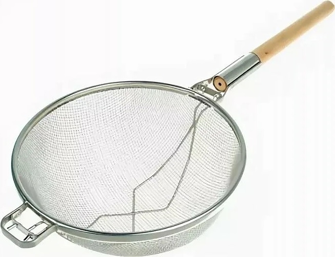 Дуршлаг-сито Restopit рп359 d=30 см (нерж. сталь с деревянной ручкой)
