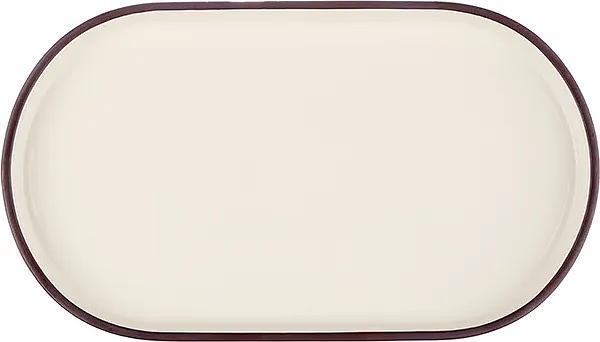 Блюдо сервировочное Kunstwerk Bliss CHP12515-1137C 29,7х16,9 см h=2,7 см (фарфор) овальное белое