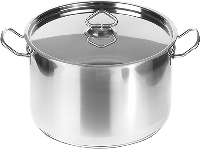 Кастрюля Restopit рп707 6,6 л d=25,5 см h=15,5 см с крышкой (нерж. сталь)