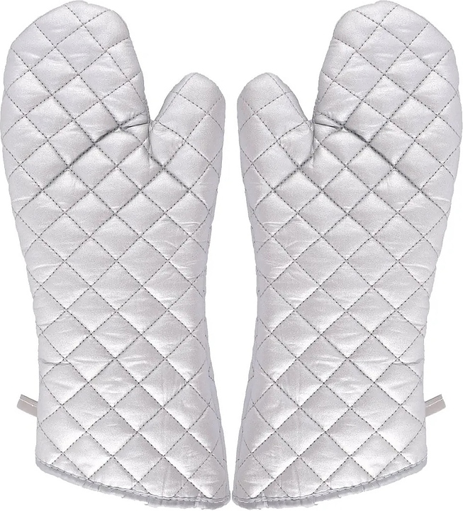 Рукавицы термостойкие Restopit рп80 l=36 см (хлопок / синтепон) антипригарные серебристые (1 пара)