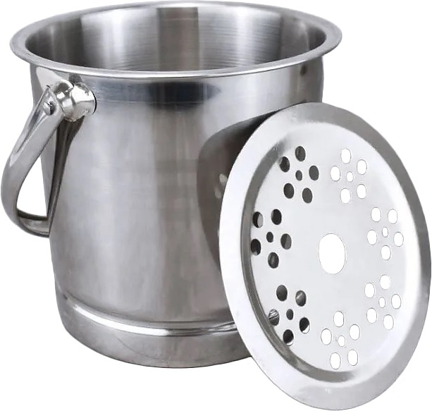 Ведро для льда Restopit бк043 1 л d=14 см h=14 см с крышкой (нерж. сталь)