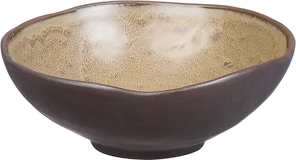 Салатник Kunstwerk Grasp 20728/brown 280 мл d=14 см h=5,5 см (керамика) коричневый