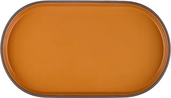 Блюдо сервировочное Kunstwerk Bliss CHP12515-J18 30,4х17,4 см h=2,7 см (фарфор) овальное оранжевое