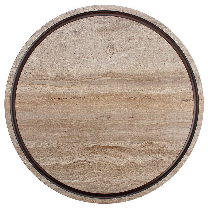 Доска разделочная ComposeEat Fashion DRKJ240406KL6 d 24 см, травертин капучино