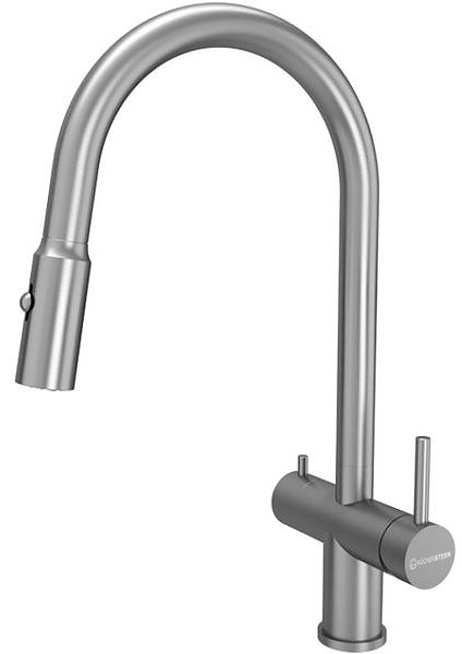 Смеситель для кухни KUCHENSTERN 751SS80 BRUNN-FS нержавеющая сталь