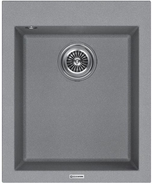 Кухонная мойка KUCHENSTERN 203TN20 OBEN 45 α-Granit 410х500х200 мм титан