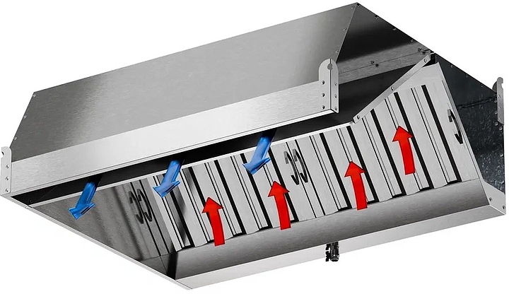 Зонт приточно-вытяжной пристенный Мебель Фронт ЗВНП 03 (700х1100х400 мм)