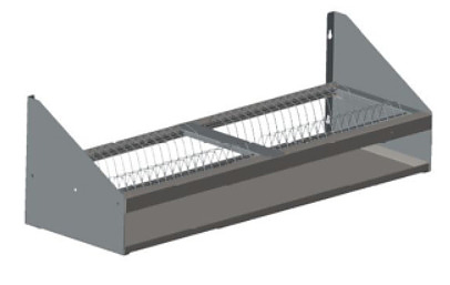 Полка кухонная Assum Премиум ПНТ-П-12/3,3 1200х330х300 мм нержавеющая сталь