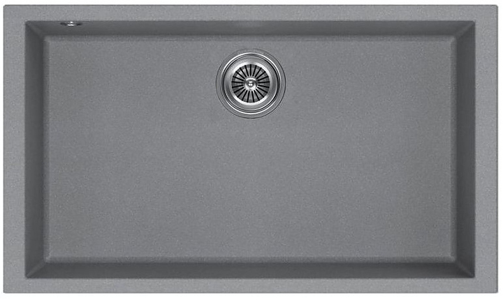 Кухонная мойка KUCHENSTERN 202TN20 SUB 80 α-Granit 760х435х200 мм титан