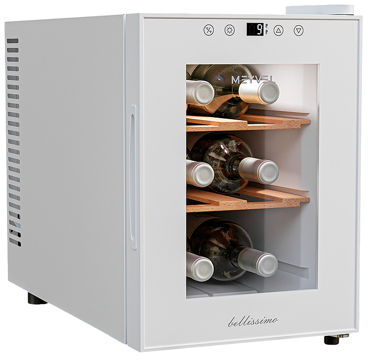 Винный шкаф MEYVEL MV06-TWF1-Next 16 л 260х495х380 мм белый