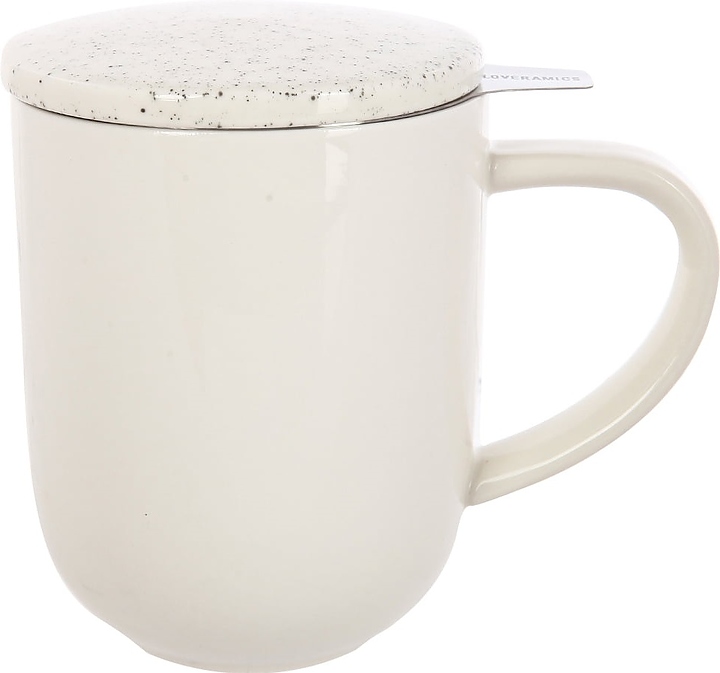 Кружка заварочная Loveramics Pro Tea C097-65ACR 300 мл (фарфор) бежевая (beige) и фильтром (нерж. сталь)