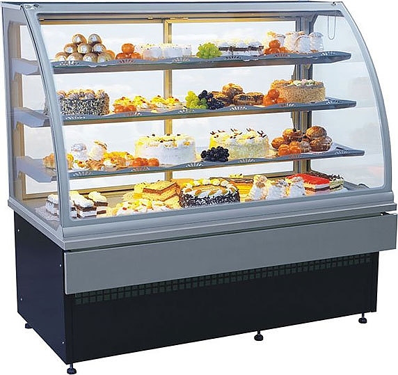 Витрина кондитерская ES-SYSTEM K CARINA 1,4 (серебро)