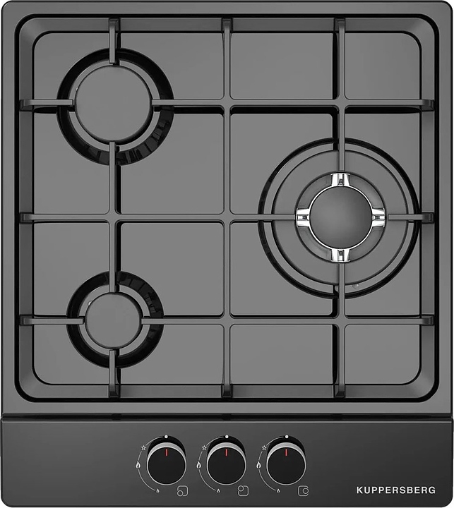 Варочная панель газовая Kuppersberg FS 40 B черная эмаль