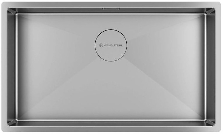 Кухонная мойка KUCHENSTERN 504SS50 KRAFT 80 AISI 304 740х440х200 мм нержавеющая сталь