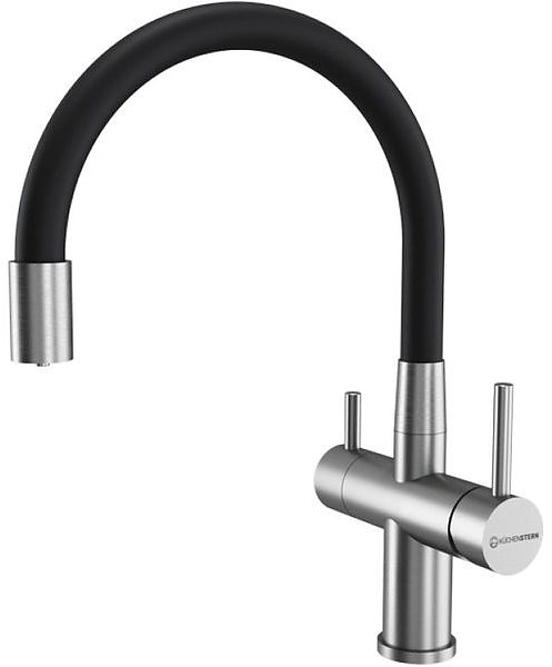 Смеситель для кухни KUCHENSTERN 750SS80 WURM-FE нержавеющая сталь