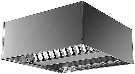 Зонт вытяжной островной Мебель Фронт ЗВЦ 05 cube (800х1000х400 мм)