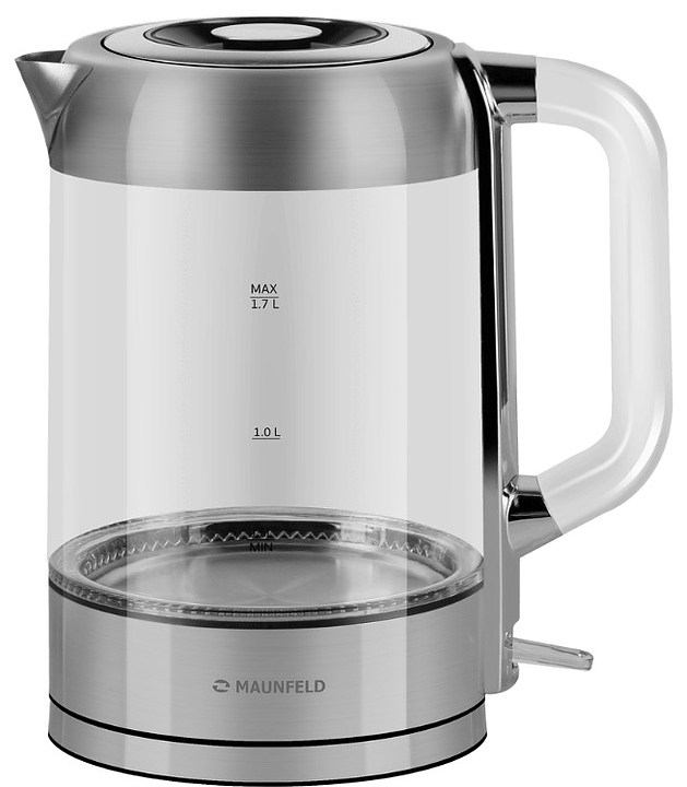 Чайник Maunfeld MGK6710S 1.7 л 2200 Вт прозрачный, нержавеющая сталь