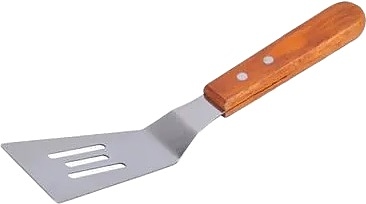 Лопатки Restopit лк02 l=23 см с перфорированной головкой 6х9,5 см (нерж. сталь) с деревянной рукояткой