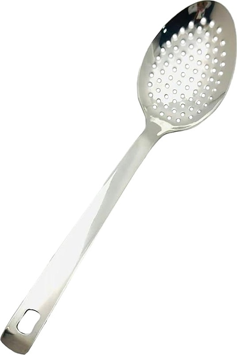 Ложка гарнирная P.L. Proff Cuisine EBUA-04S / DJENI Square Tip l=27 см перфорированная (нерж. сталь)