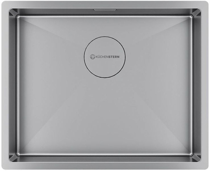 Кухонная мойка KUCHENSTERN 502SS50 KRAFT 60 AISI 304 540х440х200 мм нержавеющая сталь
