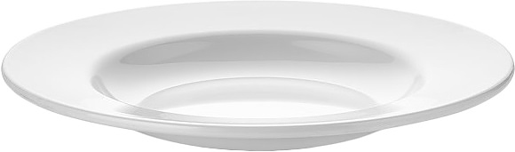 Тарелка глубокая Gastroplast 80011 300 мл d=23 см h=3 см (поликарбонат) белая