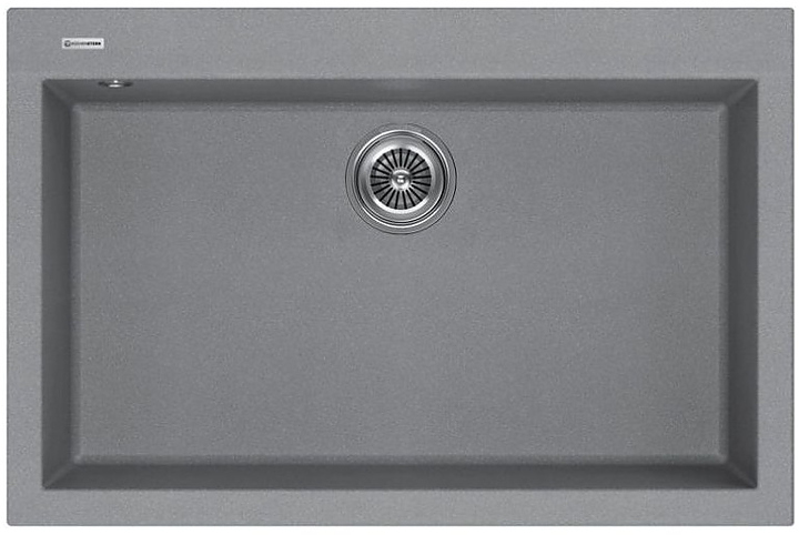 Кухонная мойка KUCHENSTERN 205TN20 OBEN 80 α-Granit 760х500х200 мм титан