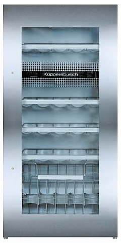 Винный шкаф Kuppersbusch EWKL 122-0 Z 2 стекло + сталь