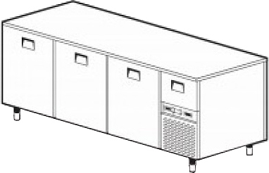 Стол холодильный для пиццы Gemm TBP/21