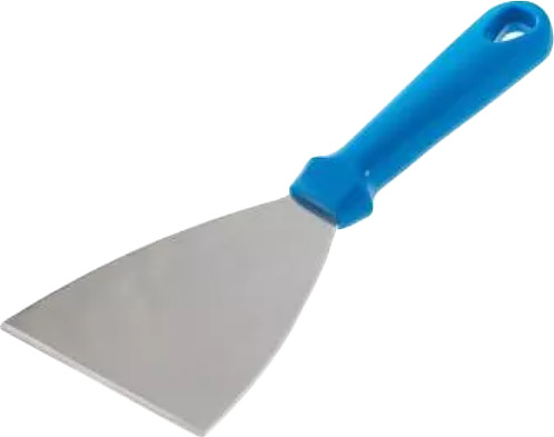 Лопатка для теста GiMetal AC-ST4M l=24 см с треугольной головкой 11х10 см (нерж. сталь, рукоятка пластик) (распродажа)