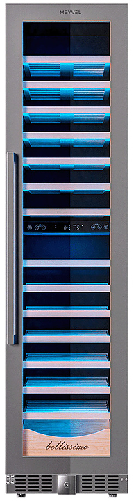Винный шкаф MEYVEL MV106-KST2 (Slim) 385 л 450х695х1800 мм черный