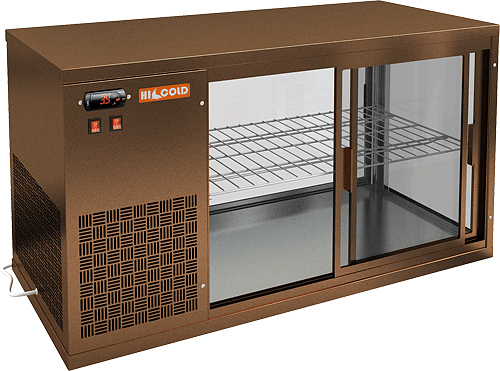 Витрина холодильная HICOLD VRL 1100 L Bronze