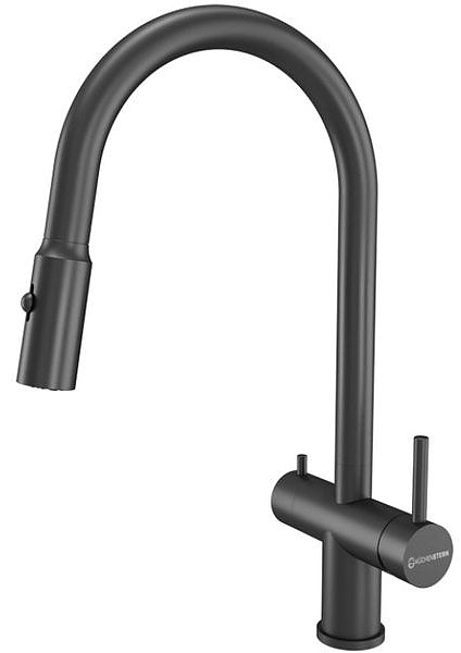Смеситель для кухни KUCHENSTERN 751GM80 BRUNN-FS вороненая сталь