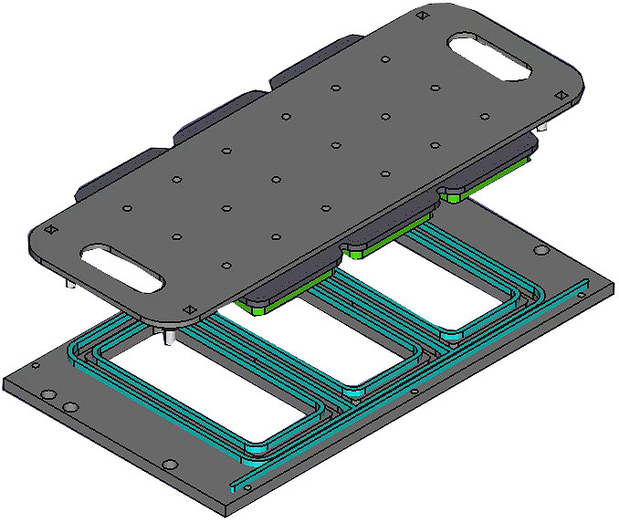 Форма VASSILII № 4018 183x84 мм ( с контурной обрезкой, раздельная вырубка)