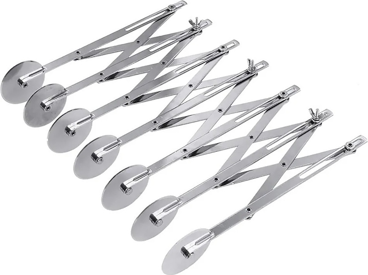 Нож роликовый для теста раздвижной Restopit рп41 d=5,5 см 7 гладких лезвий (нерж. сталь)