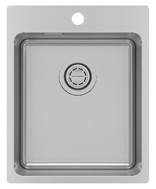 Кухонная мойка KUCHENSTERN 555SS50 HERD 40 AISI 304 400х500х200 мм нержавеющая сталь