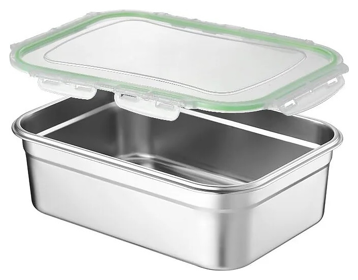 Контейнер для хранения продуктов Restopit тр010 10 л 40х28,5 см h=12 см (нерж. сталь) с герметичной крышкой (пластик)