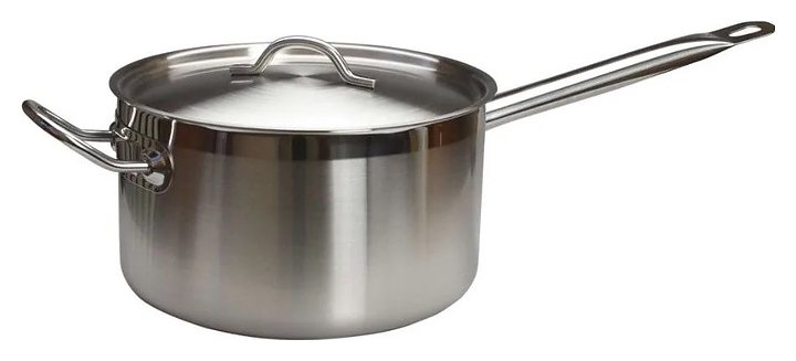 Сотейник Restopit рп1747 8 л d=27,5 см h=15 см с крышкой (нерж. сталь)