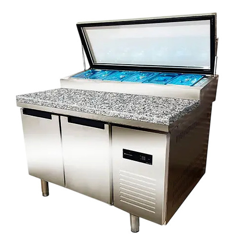 Стол холодильный для пиццы CLSY Saladetta 120 камень, 280 л нержавеющая сталь