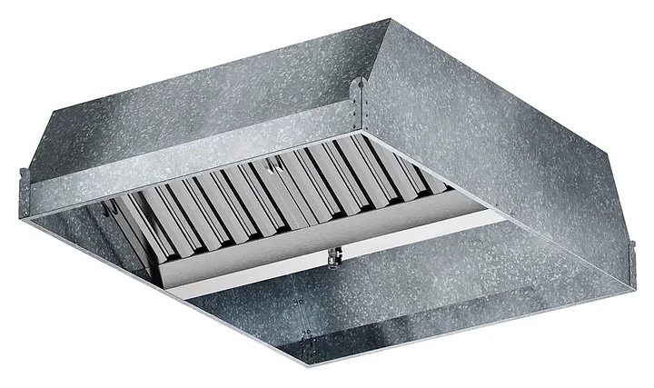 Зонт вытяжной островной Мебель Фронт ЗВЦ 04 (700х1000х400 мм)