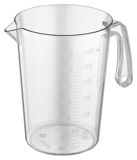 Мерный кувшин Gastroplast 80014 3000 мл h=23 см (поликарбонат) прозрачный