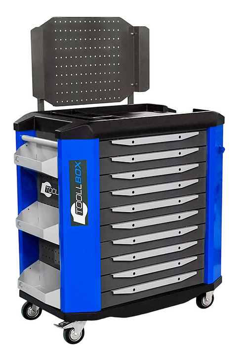 Тележка инструментальная КМК завод TOOLLBOX Premium TBP-10 450 кг, RAL 2008/RAL 5005