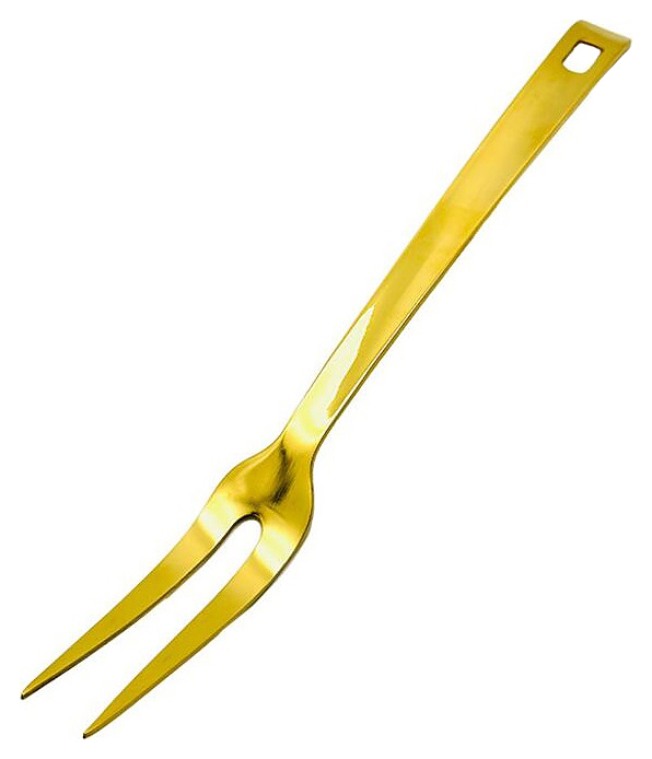 Вилка поварская для мяса P.L. Proff Cuisine EBUA-10G / Djeni Square Tip l=27,5 см (нерж. cталь с PVD покрытием) золото