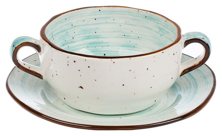 Бульонная пара P.L. Proff Cuisine Coral Fusion 2030649 300 мл d=105 см h=5,5 см (фарфор)