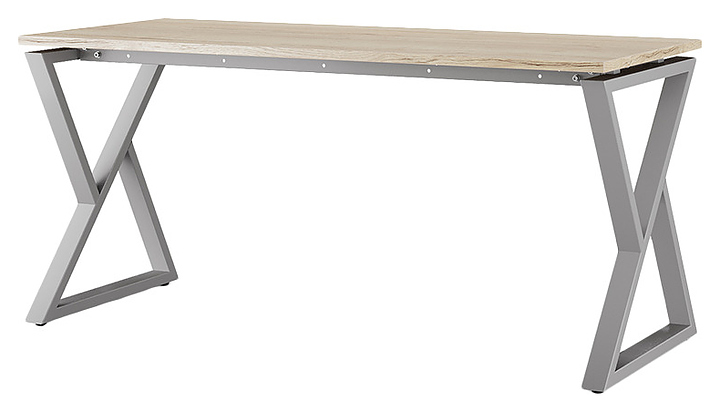 Стол компьютерный КОБОР KW-100/60 aluminum/natural