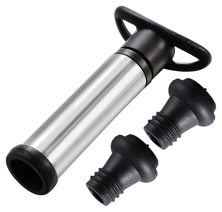 Набор пробок вакуумных для вина Restopit бк001 (2 шт.) с помпой