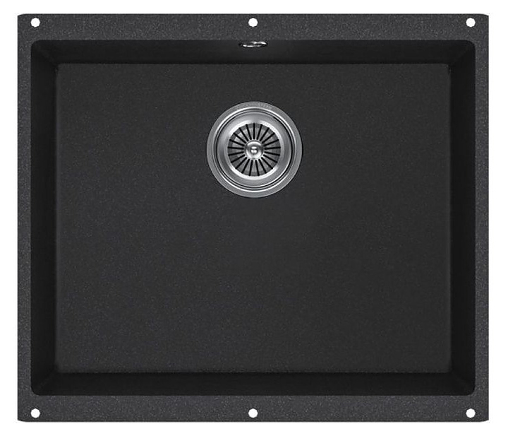 Кухонная мойка KUCHENSTERN 101AN10 UNDER 60 Ku-Granit 530х460х190 мм антрацит